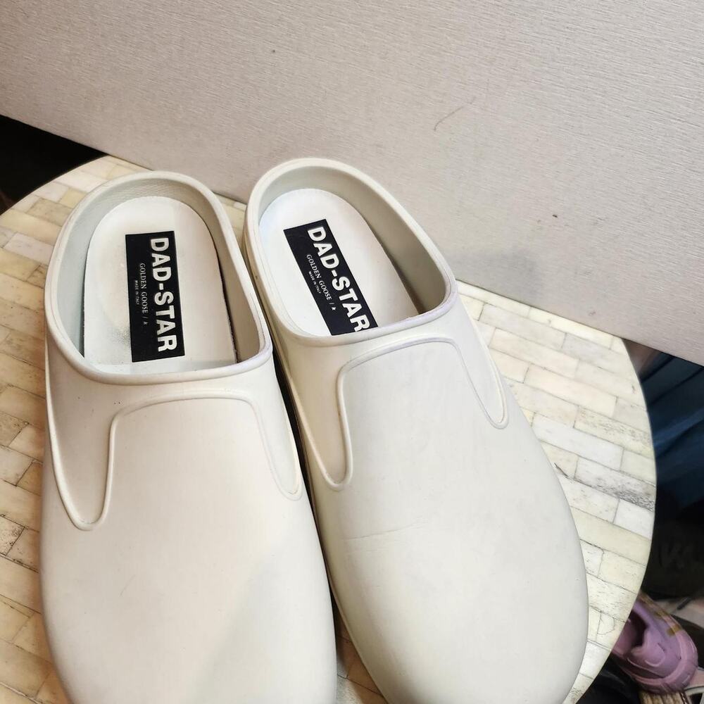 Golden Goose Dad - star garden mule slides